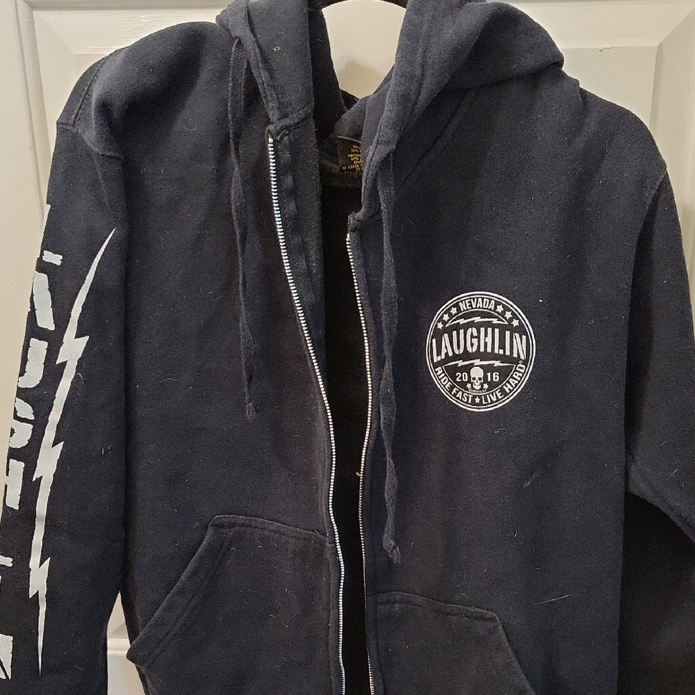 Black Laughlin Graphic Hoodie
